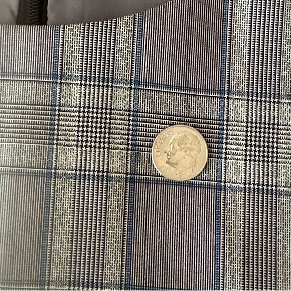 THEORY Jatinn Shift Dress Wool Blend Short Sleeve Plaid Size 10 - Picture 14 of 16